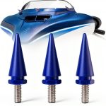 AILMOTO Windshield Bolts Blue 3pcs for Harley Davidson Street Glide-0