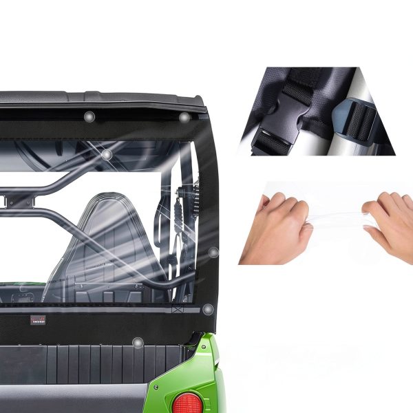 StarknightMT TERYX Rear Windshield Clear Waterproof Vehicle Fit-2