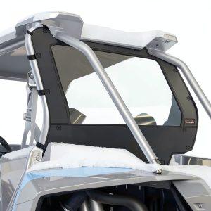 StarknightMT RZR 1000 Rear Window Dust Panel Anti‑UV Clear PVC Zipper-0