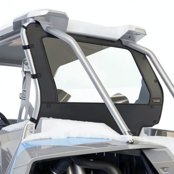 StarknightMT RZR 1000 Rear Window Dust Panel Anti‑UV Clear PVC Zipper-0