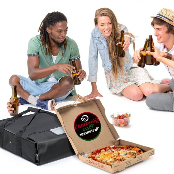Insulated Pizza Delivery Bag Boczif 20x20x6 Reusable Insulated Warmer-6