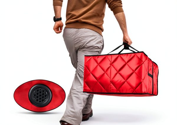 Pizza Delivery Bag MyLifeUNIT Red 20x20x11 Insulated for 4-5 Pizzas-6