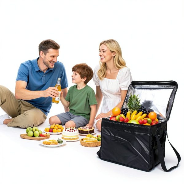 DEAYOU Insulated Food Delivery Bag for Bike 48L Waterproof Pizza Bag-7