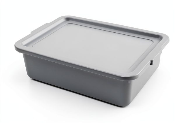 Bus Tubs Wekioger 13L Commercial – Durable Silver Grey PP, 3‑Pack-1