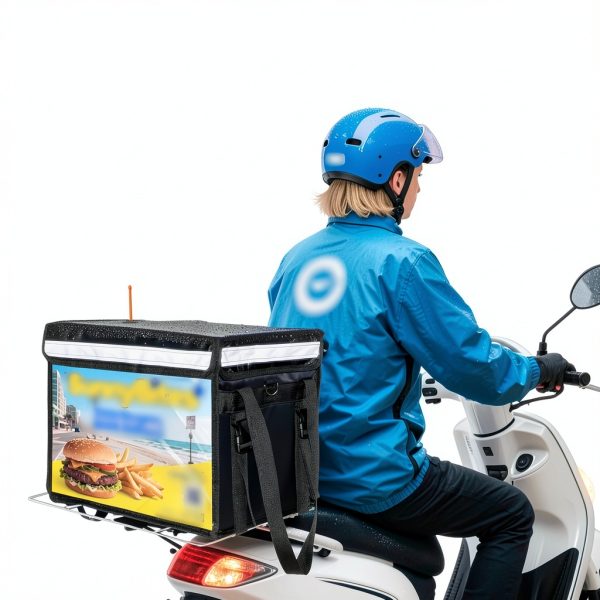 DEAYOU Insulated Food Delivery Bag for Bike 48L Waterproof Pizza Bag-5
