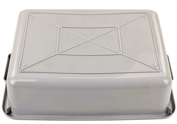 Anbers 13L Grey Plastic Commercial Bus Box - 4 Pack Wash Tub-4