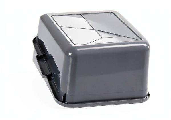 Grey 4-Pack Commercial Bus Tubs ZHENFAN 13L Stackable Bin with Handles-2