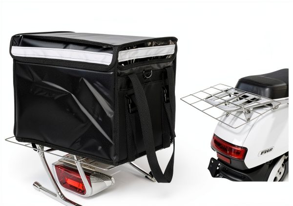 DEAYOU Insulated Food Delivery Bag for Bike 48L Waterproof Pizza Bag-4