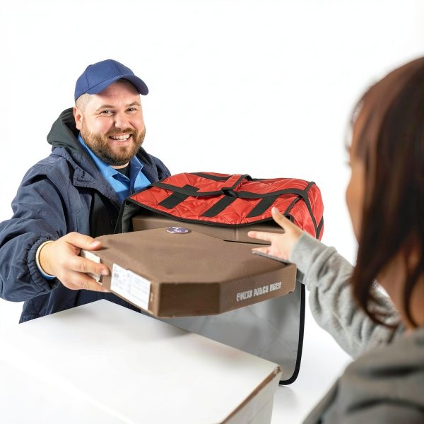 Pizza Delivery Bag MyLifeUNIT Red 20x20x11 Insulated for 4-5 Pizzas-4