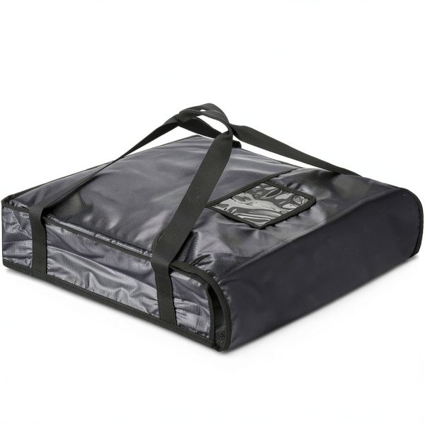 DEAYOU Insulated Pizza Delivery Bag 20x20x5 Black Thermal Carrier-7