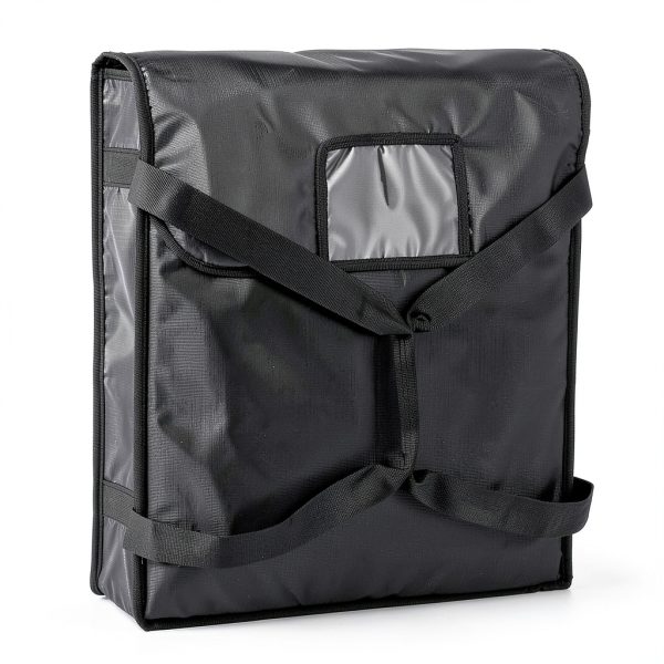 DEAYOU Insulated Pizza Delivery Bag 20x20x5 Black Thermal Carrier-1