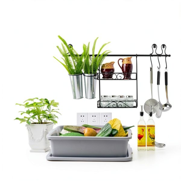 Food Service Bus Tub Saedy 3 Pack 13 L Grey Stackable-4