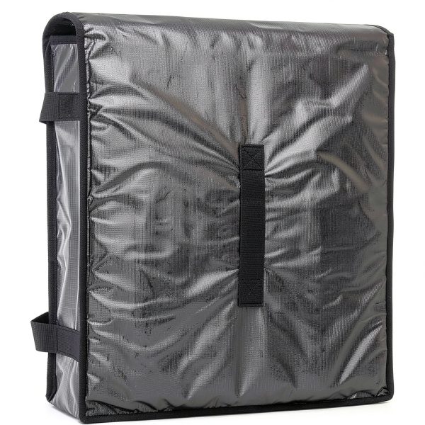 DEAYOU Insulated Pizza Delivery Bag 20x20x5 Black Thermal Carrier-3