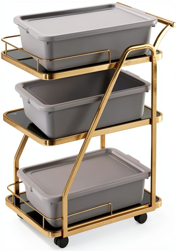 Bus Tubs Wekioger 13L Commercial – Durable Silver Grey PP, 3‑Pack-4