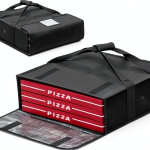 Insulated Pizza Delivery Bag Boczif 20x20x6 Reusable Insulated Warmer-0