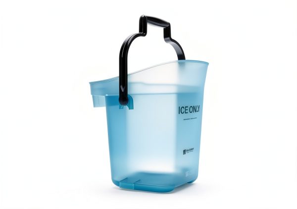 San Jamar Plastic Light Duty Ice Tote, 6 Gallons, Blue-4