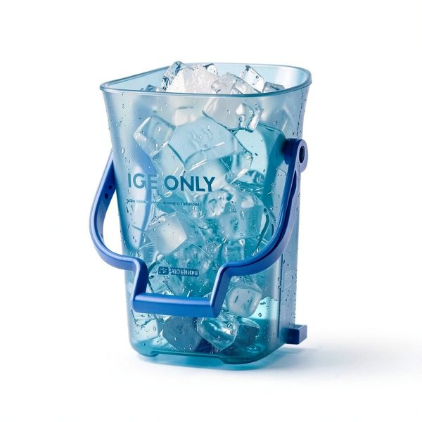 San Jamar Plastic Light Duty Ice Tote, 6 Gallons, Blue-5