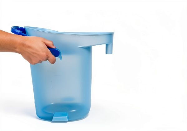 San Jamar Plastic Light Duty Ice Tote, 6 Gallons, Blue-6