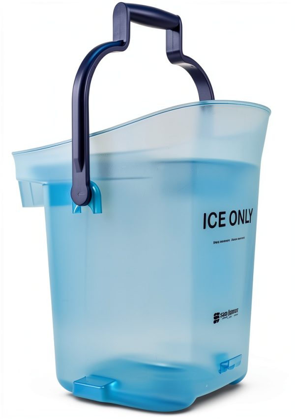 San Jamar Plastic Light Duty Ice Tote, 6 Gallons, Blue-1