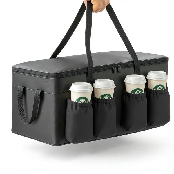 musbus catering bag for DoorDash Uber Eats XXL Bag with Cup Holders-2