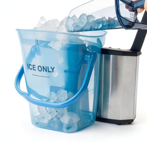 San Jamar Plastic Light Duty Ice Tote, 6 Gallons, Blue-3