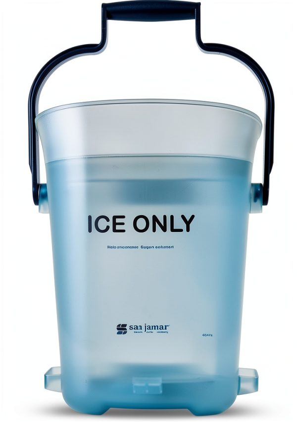 San Jamar Plastic Light Duty Ice Tote, 6 Gallons, Blue-0