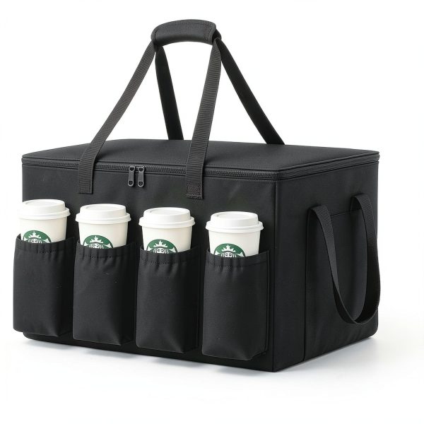 musbus catering bag for DoorDash Uber Eats XXL Bag with Cup Holders-6