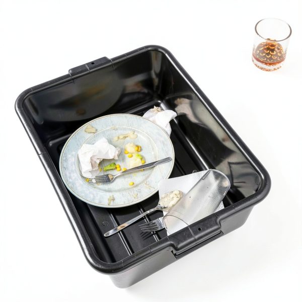 Comfort Curve Bus Box Carlisle FoodService 4401103 Black 7" Deep-4