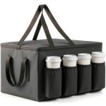 musbus catering bag for DoorDash Uber Eats XXL Bag with Cup Holders-0
